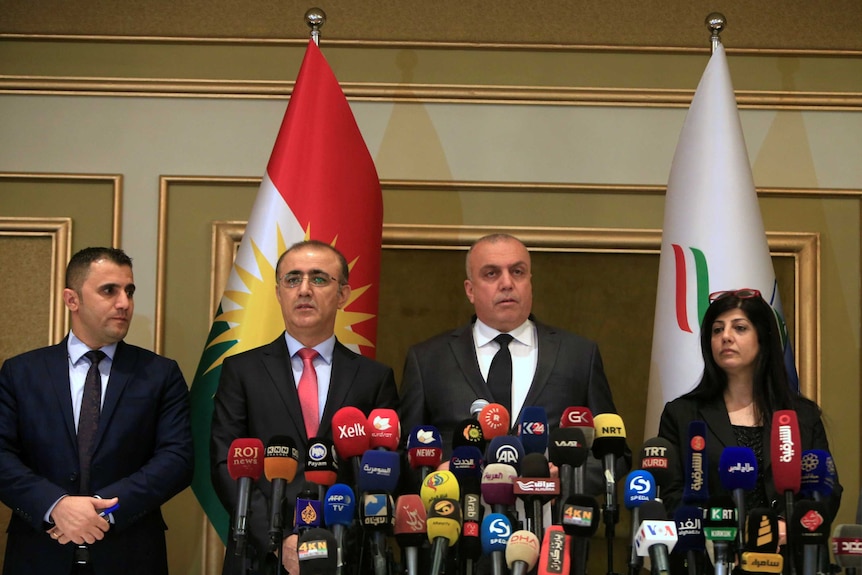 The High Elections and Referendum Commission holds a press conference.