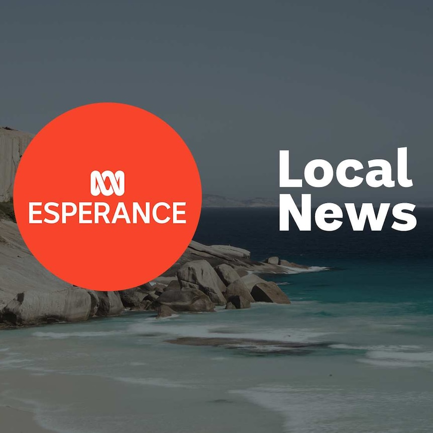 Rocky coastline with ABC Esperance Local News logo superimposed over the top.