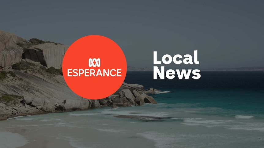 Rocky coastline with ABC Esperance Local News logo superimposed over the top.