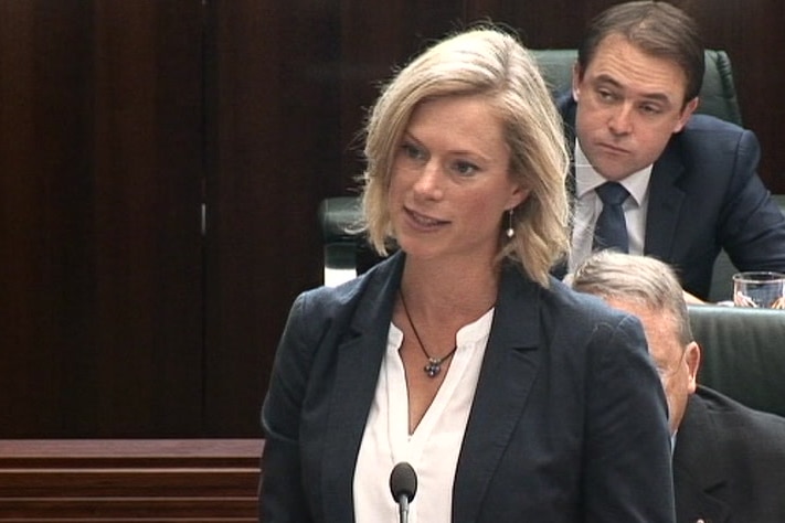 Rebecca White's parliamentary debut as Labor leader