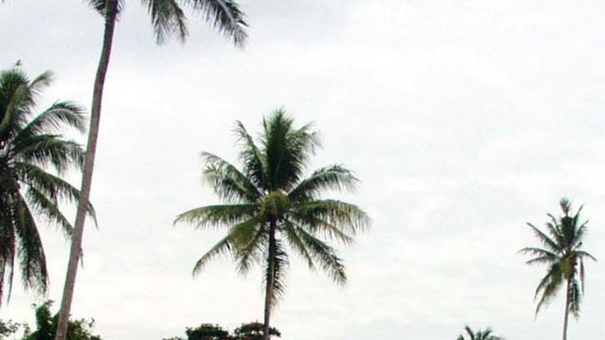 The exterior of the Manus Island detention centre.