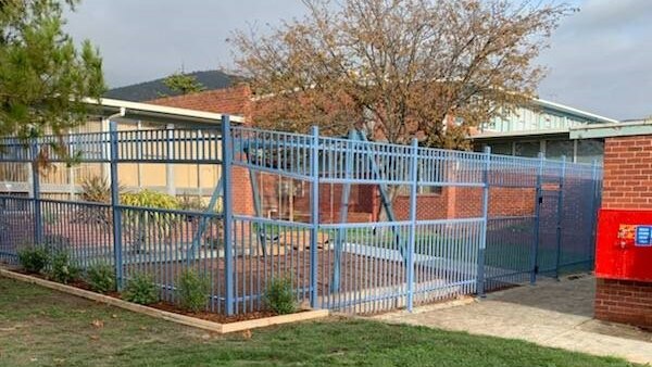 Fencing around a school playground