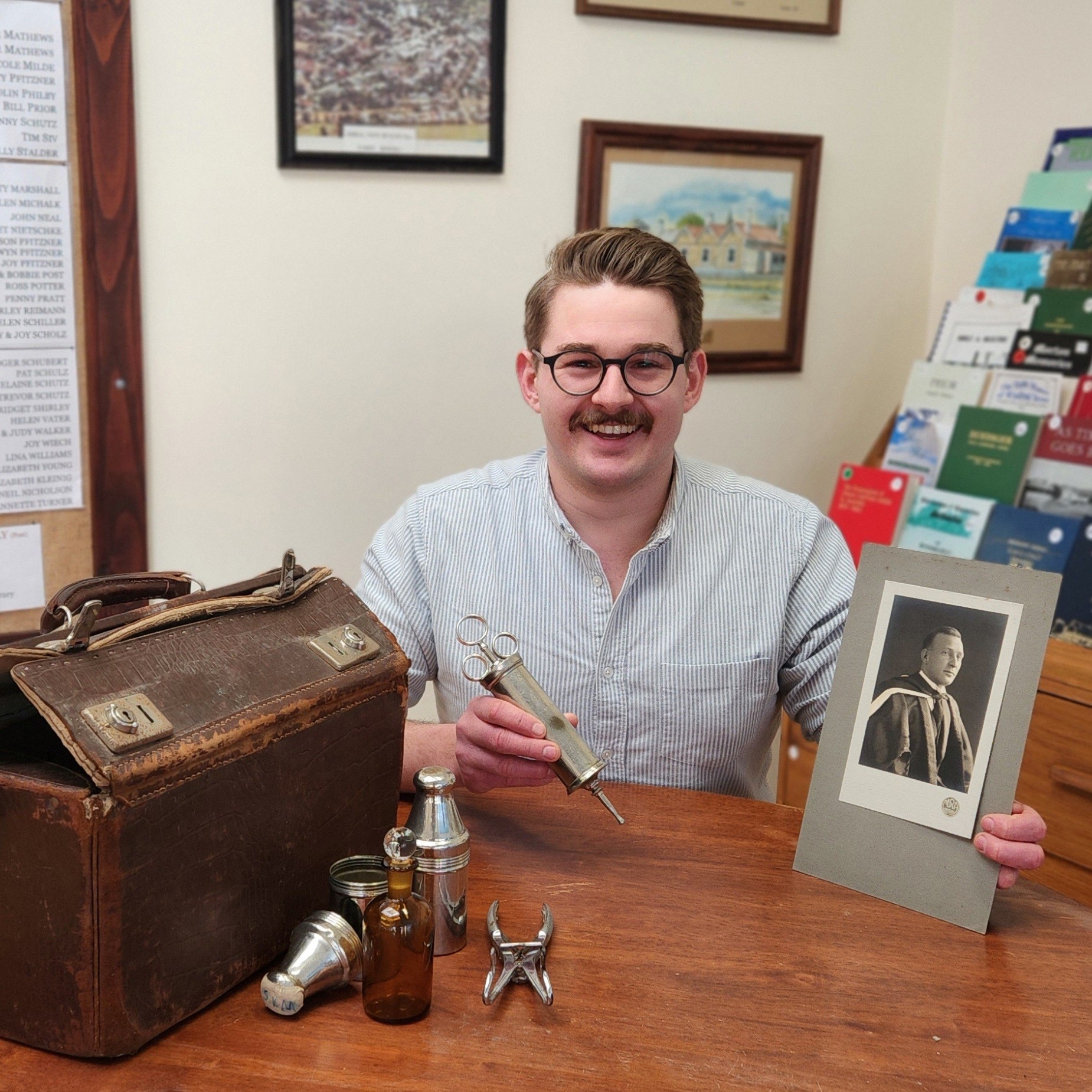 Historian discovers explosive while searching through museum donations