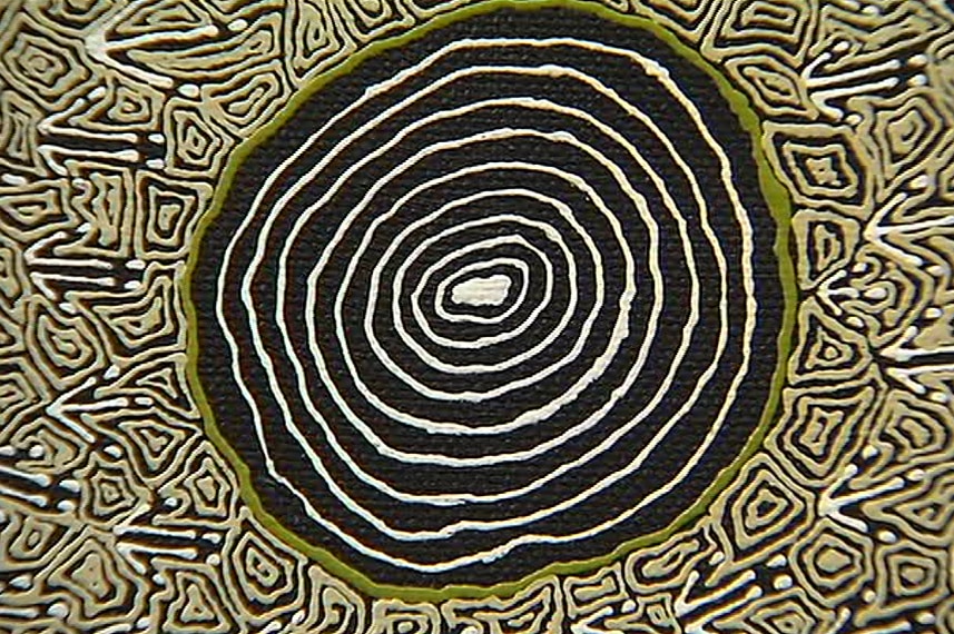 Detail from an Aboriginal artwork.