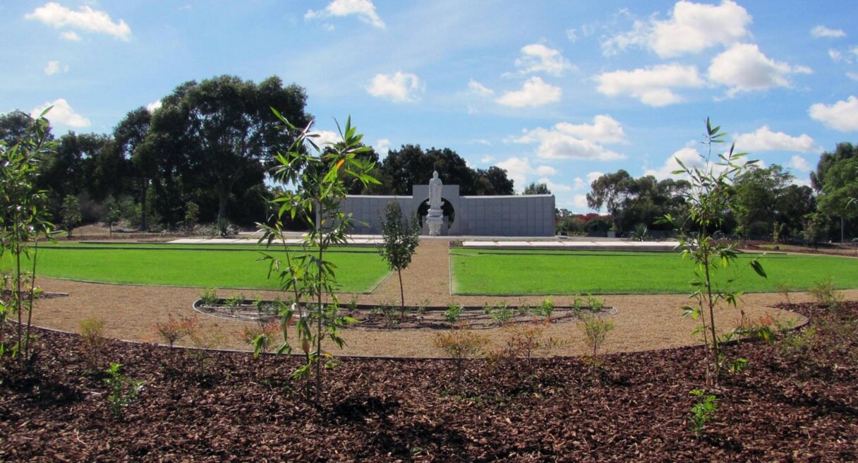 Buddhist cremation and burial garden opens at Enfield Memorial Park in