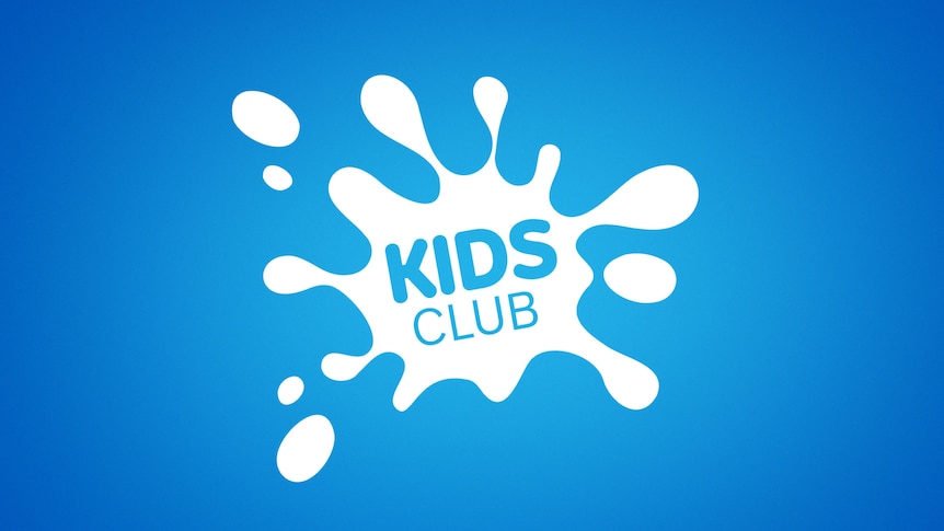 The words "Kids Club" appear in a white splash on blue.