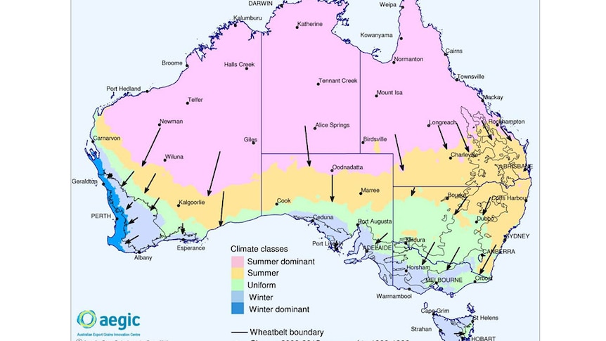 Australia's new seasonal rainfall zones