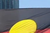 An Aboriginal flag flies in Perth