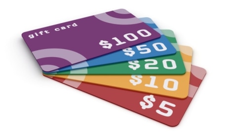 A fan of gift cards (Thinkstock: iStockphoto)