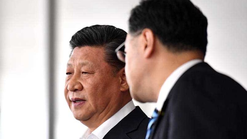 China's President Xi Jinping leaves APEC Haus