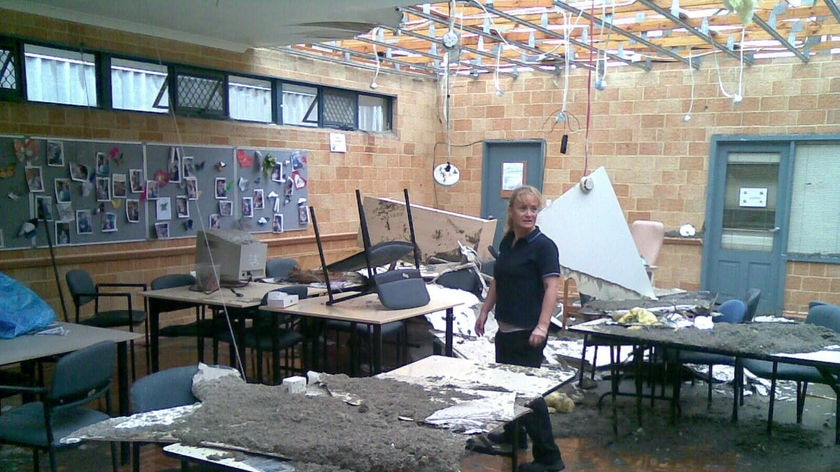 Storm damage to Tanby Aged Care Hostel at Cooloongup