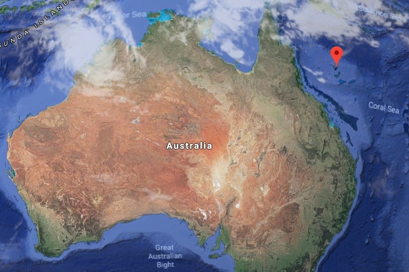 Graphic map showing Willis Island off Cairns in far north Queensland in the Coral Sea.