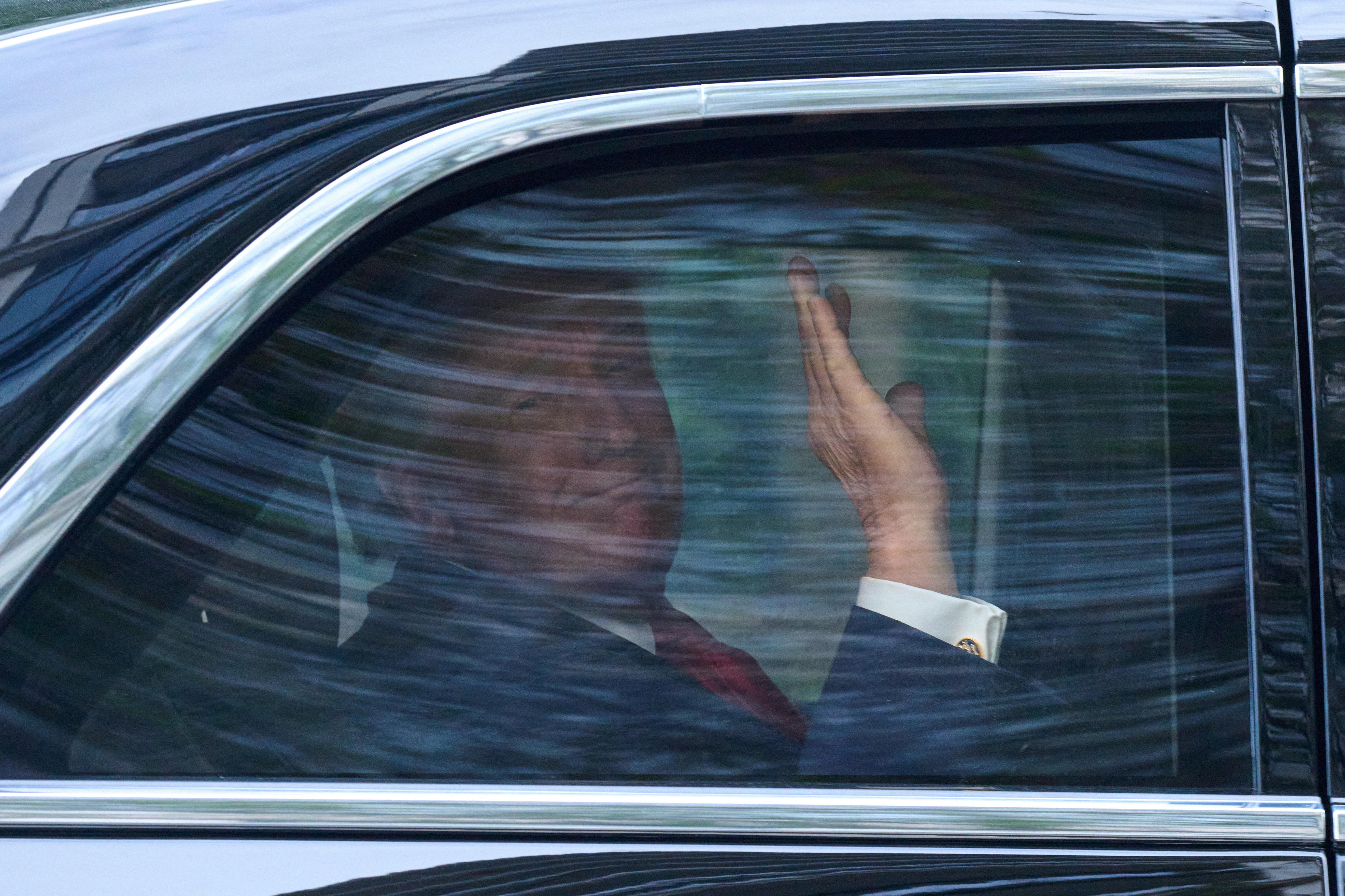 Trump delivered a speech at this event. But you can't hear what he said
