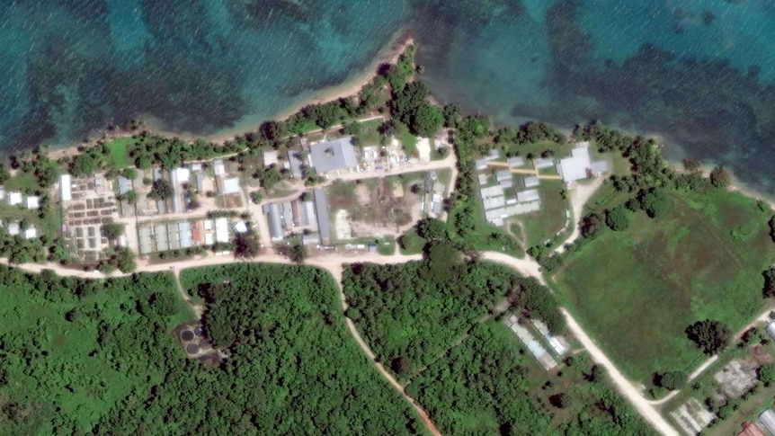 Aerial view of the Regional Processing Centre on Papua New Guinea's Manus Island.