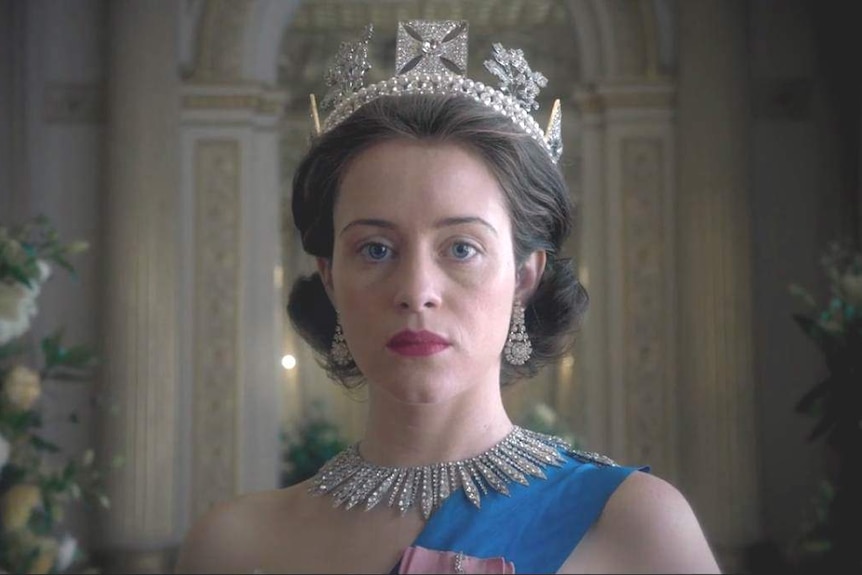 British actress Claire Foy is seen in a scene from the Netflix drama The Crown