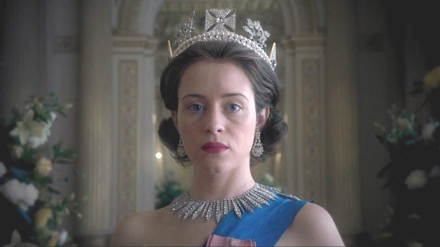 British actress Claire Foy is seen in a scene from the Netflix drama The Crown