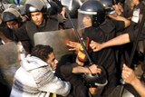 Egyptian demonstrators clash with police in central Cairo