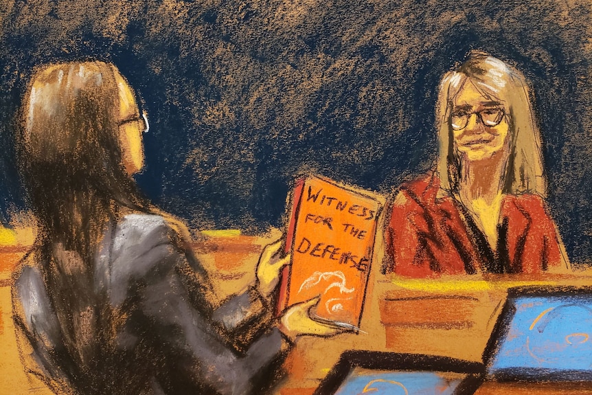 A court room sketch