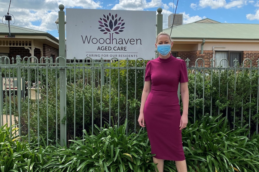 General manager standing outside the aged care facility