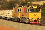 Aurizon train transporting coal
