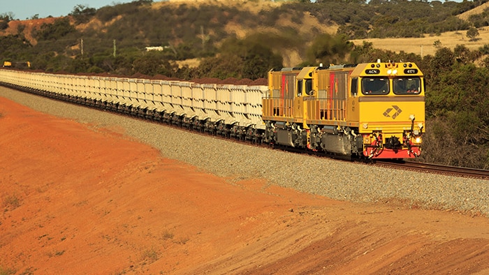 Aurizon train transporting coal generic