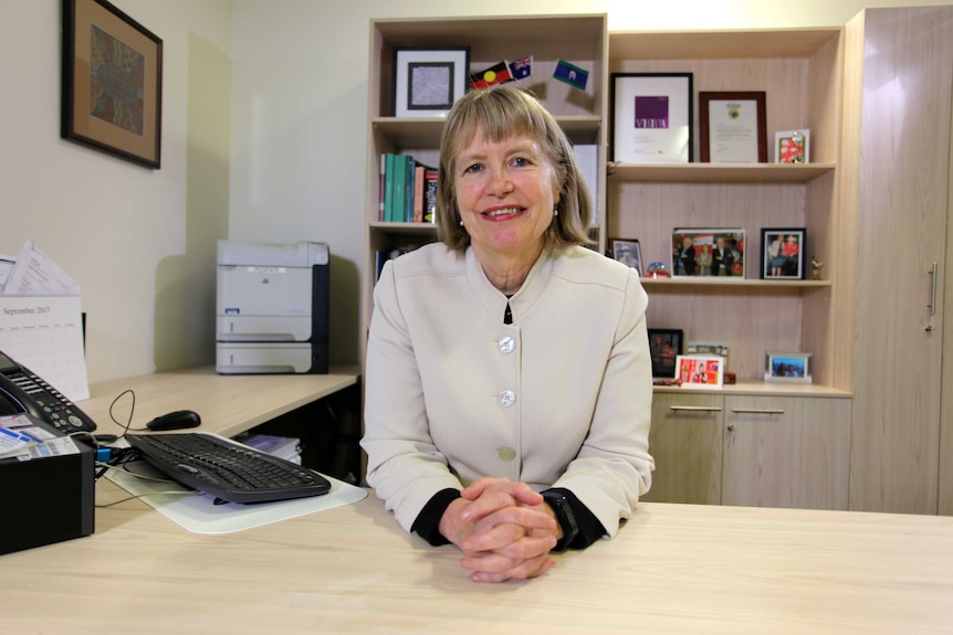 Victoria's Public Advocate, Colleen Pearce, at her desk.