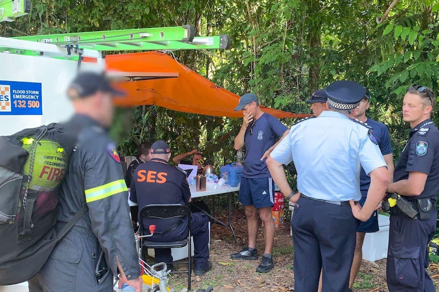 Queensland police and emergency authorities searching for missing man.