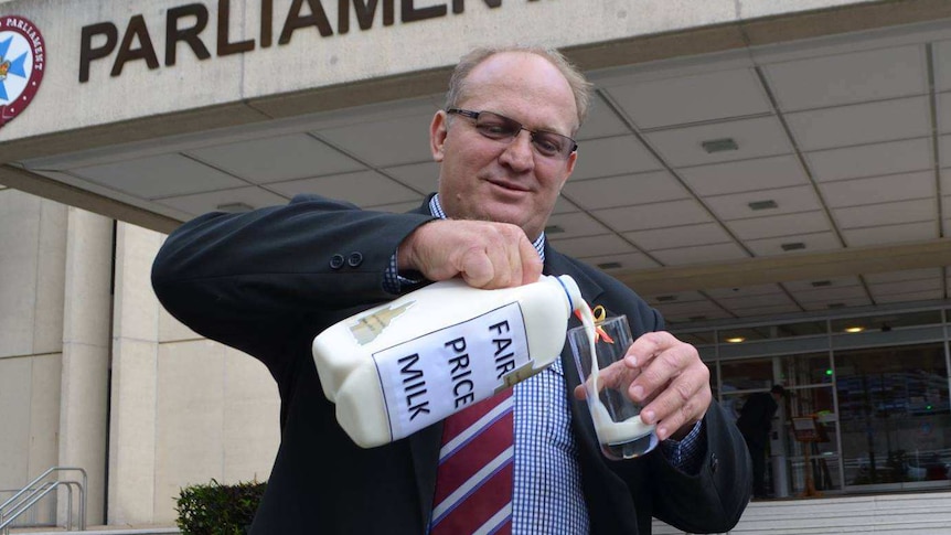 KAP MP Shane Knuth introduced the milk bill on Thursday but needs wider support.