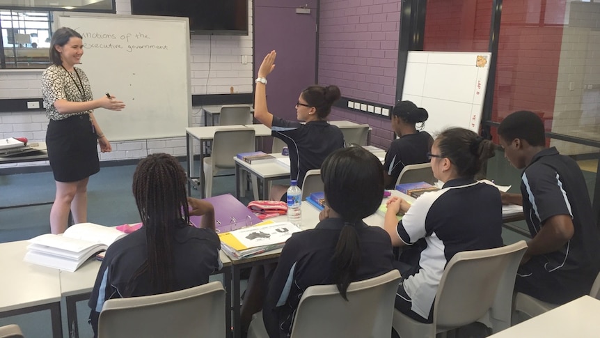 'Teach for Australia' recruits attend a class in Perth