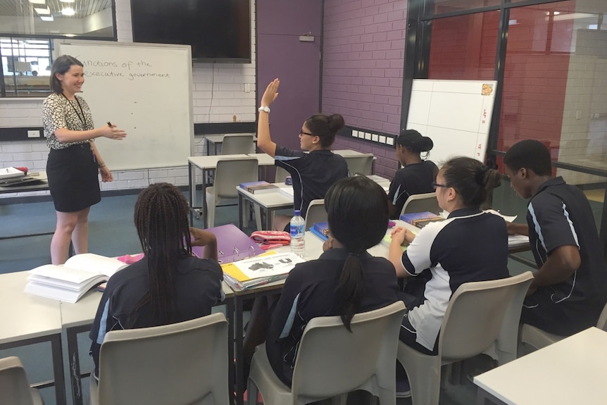 'Teach for Australia' recruits attend a class in Perth