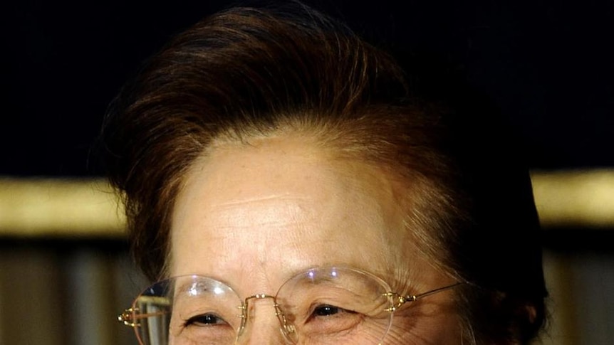 Nobuko Kan, the wife of Japanese Prime Minister Naoto Kan