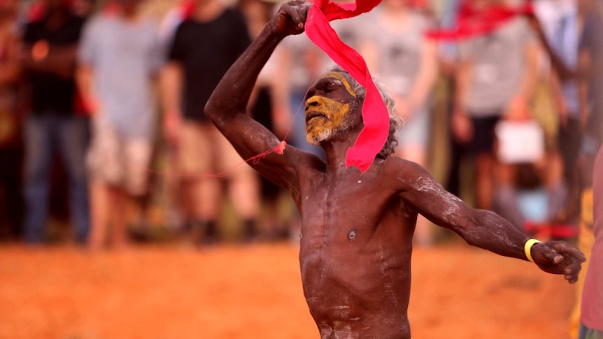 A man performs a bunggul