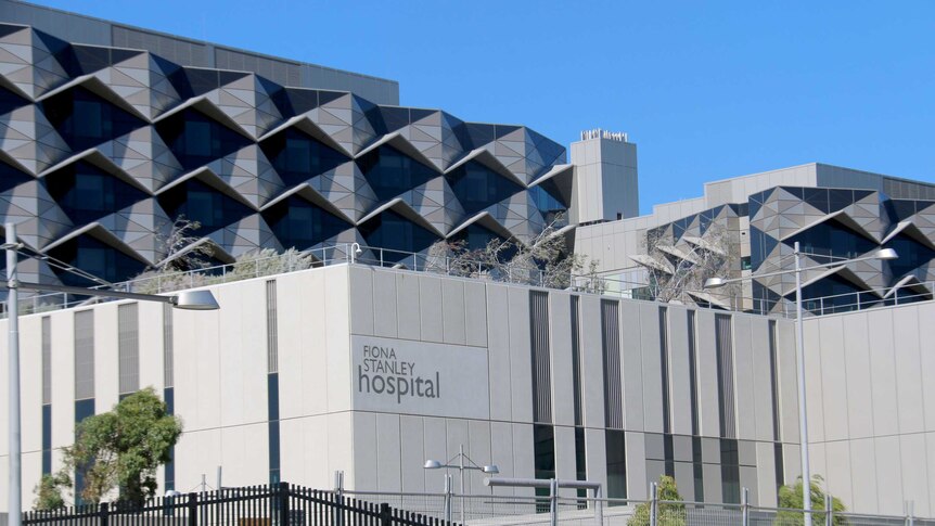 Long shot of Fiona Stanley Hospital.