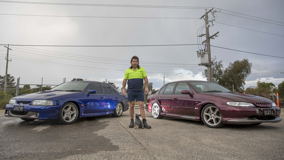 Jason Howell and his EB and EL Falcon GTs