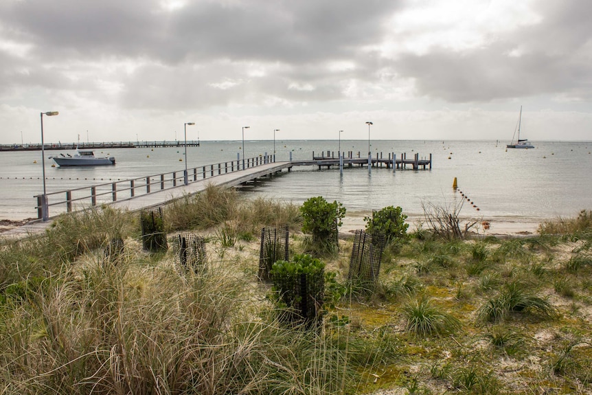 The Rottnest Island foreshore at the settlement.