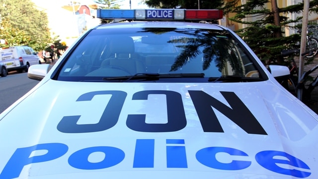 Newcastle police are searching for a man who allegedly committed a lewd act in front of a 4 year old girl.