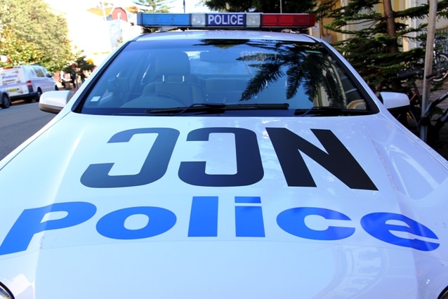 Newcastle police are searching for a man who allegedly committed a lewd act in front of a 4 year old girl.