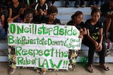Student protesters at the University of PNG call for the Prime Minister to step aside.