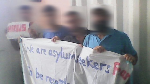 Asylum seekers protest on Manus Island