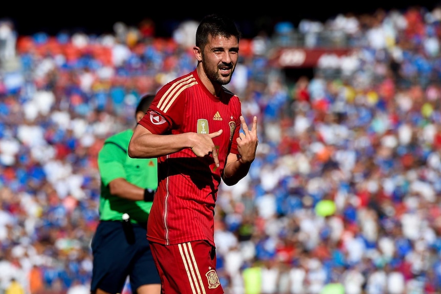 Villa scores twice against El Salvador