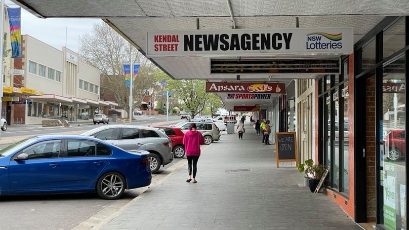 Cowra main street during lockdown