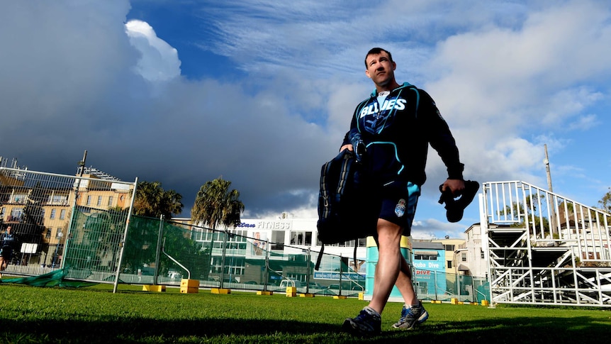 Gallen rocks up for Blues training