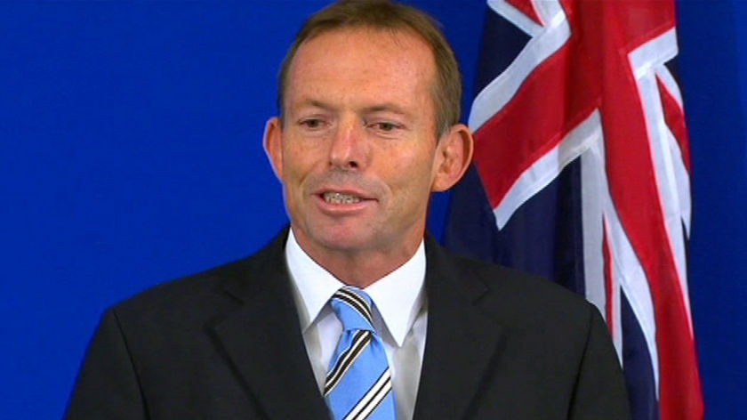 Tony Abbott says he's humbled and daunted by what lies ahead for himself and his party.