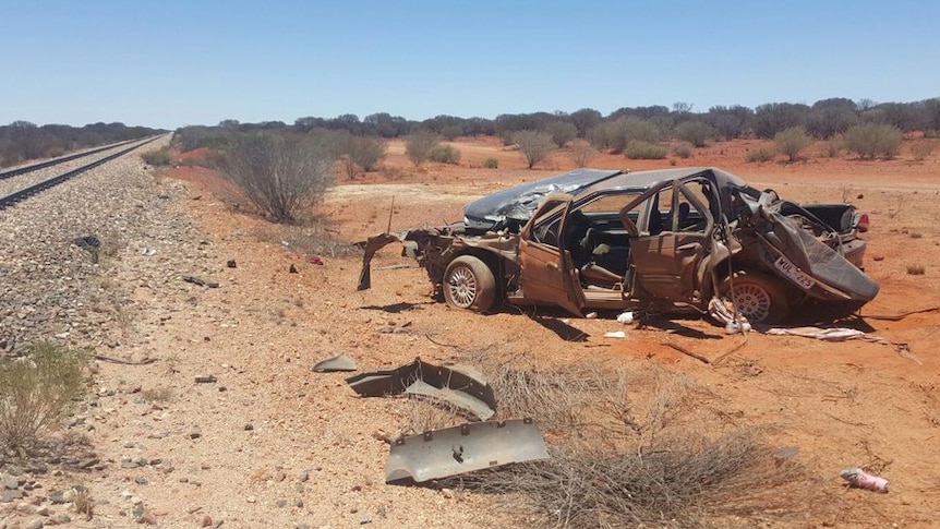 Car written off in freight train crash