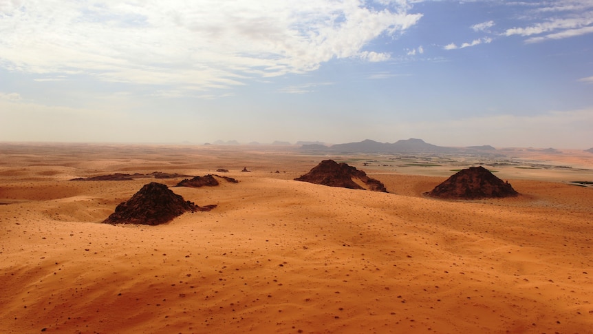 sand dunes in Saudi Arabia