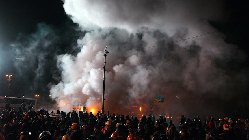 Dramatic protests in Kiev