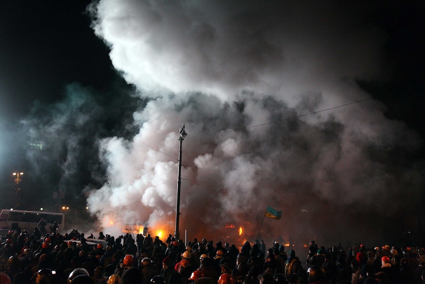 Dramatic protests in Kiev