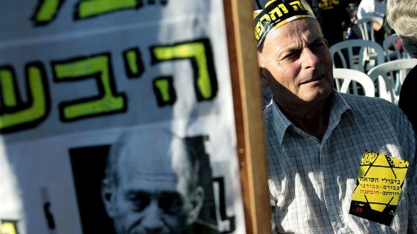 Holocaust survivors march in Jerusalem