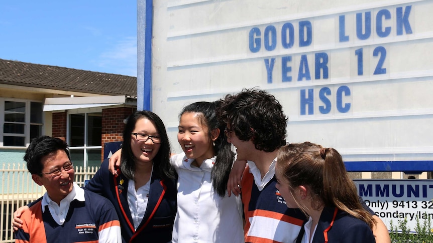 Chatswood High School year 12 students begin the first day of HSC exams