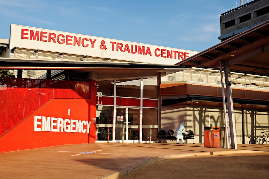 Exterior of the Royal Darwin Hospital's emergency and trauma centre.